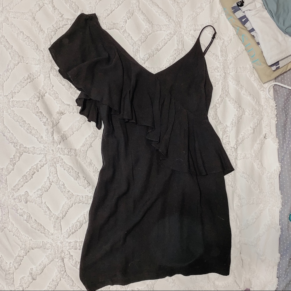 Black mini dress